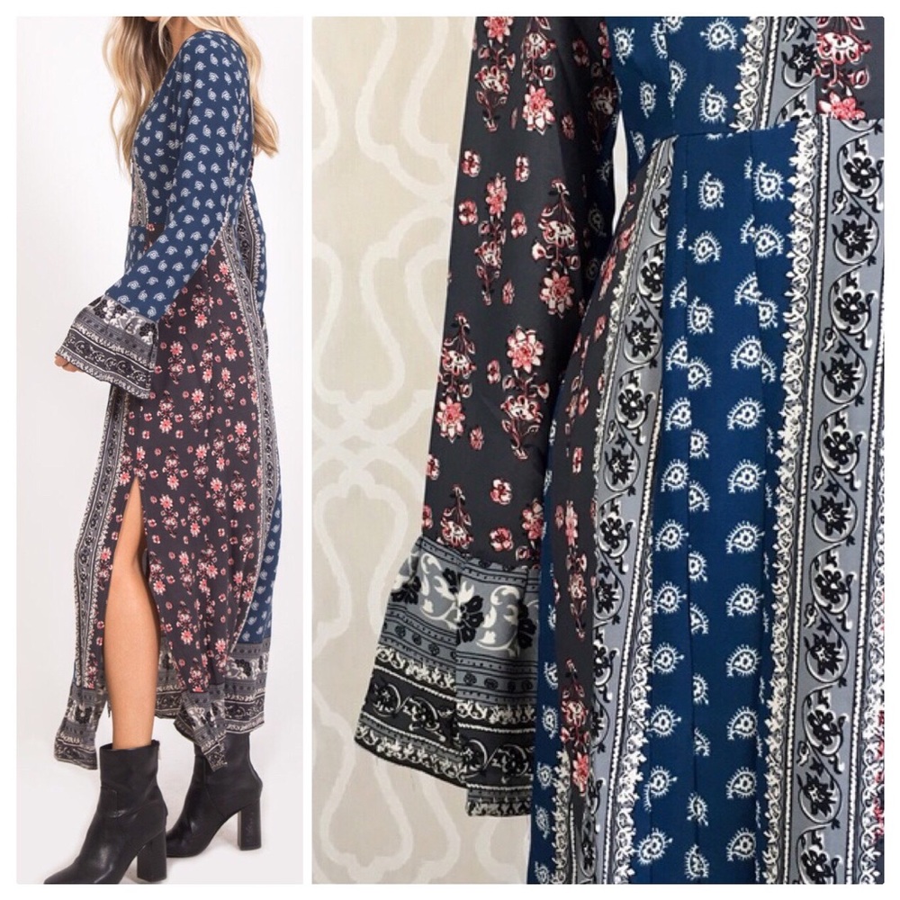 *LAST ONE* Stevie Nicks Kimono Lounge Maxi Dress - Picture 8 of 8